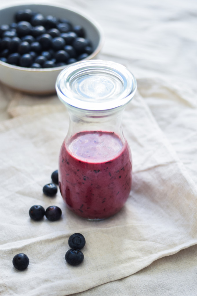 Blender Balsamic Blueberry Vinaigrette - Family Food on the Table